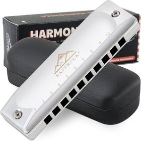 Jdhar-mel10 Eastrock 10 Holes All-metal Professional Harmonica Diatonic Mouth Organ