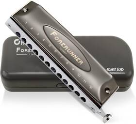 Easttop 667673892143 Forerunner Chromatic Harmonica C Key 12-hole 48 Tones