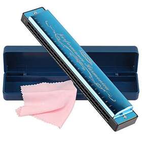 Eastygold 414743716913 Harmonica Professional Harp Armonica Key Of C 24 Hole Polyphony Diatonic Mout
