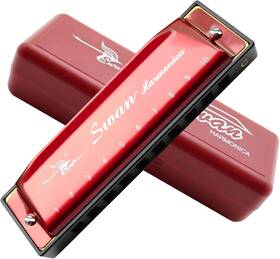 Eastygold Yjs00057 Harmonica 10 Hole 20 Tone Key Of C Blues Harp With Case
