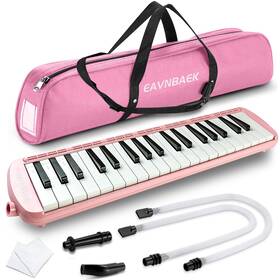 Eavnbaek 750219455176 37 Keys Melodica Instrument Soprano Air Piano Keyboard Pianica With