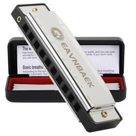 Eavnbaek 750219455244 10 Holes 20 Tones Blues Harp Mouth Organ Harmonica Diatonic