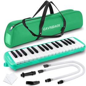 Eavnbaek 763011516501 32 Keys Melodica Instrument Soprano Air Piano Keyboard Pianica With