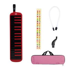 Kf-32 Eruule 32-key Melodica With Eva Carry Bag For Music Enthusiasts - Blue/red