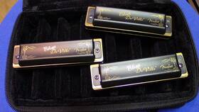 990702049 Fender Blues Deville Harmonica Set 3-pack With Case