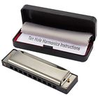 Ff Juvale Diatonic Harmonica Stainless Steel With Case 843128111179