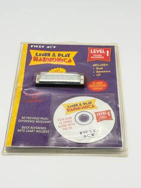 First Act Fh-304 1999 Learn And Play Harmonica Level 1 Sealed Vintage Set