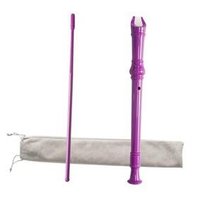 Funstreet Sy0102 Purple Soprano Recorder Instrument 8 Hole C Key Baroque Fingering