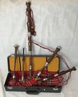 Gbp-red-case Gianetti Red Tartan Full Size Bagpipe Bagpipes Outfit Synthetic Bag