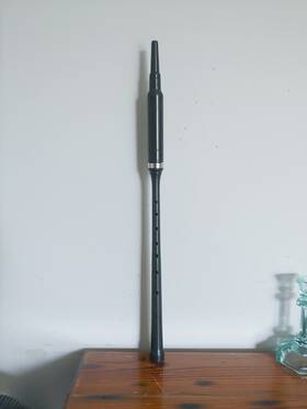 R101r Gibson Bagpipes Scottish Bagpipe Practice Chanter Black 17.25 Inch Standard Clean