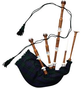 H Highland Redstone 734690133242 Scottish Bagpipe Full Size Cocuswood In Rosewood