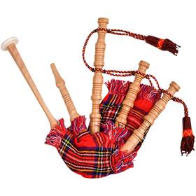 H Highland Redstone 734690133815 Mini Miniature Bagpipe Rosewood For Beginners Playable Gift Set. Ro