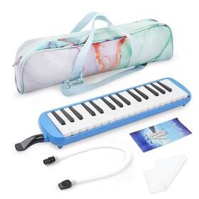 Us5-melodica-6-blue Haecsfl 32 Keys Melodica Instrument Soprano Air Piano Keyboard 1 Set 6-blue