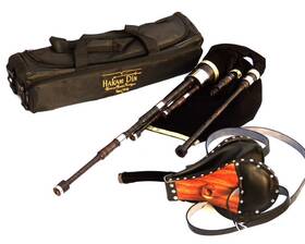 Bp-cb2 Hakam Din Lowland Border Pipes In A - Bellow Blown Nickle Ferrules C2