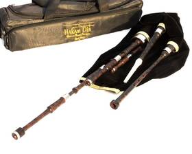 Bp-cm2 Hakam Din Lowland Border Pipes In A - Mouth Blown Nickle Ferrules C2