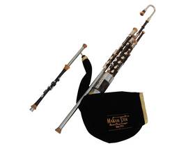 Up-cf3 Hakam Din Uilleann Pipes In D - Full Set With A 4 Key Chanter Drones And Regulators C3