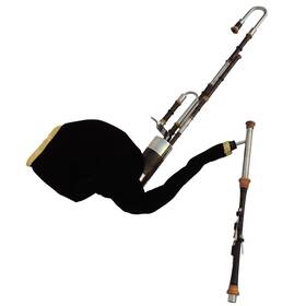 Up-ch3 Hakam Din Uilleann Pipes In D - Half Set With A 4 Key Chanter Indian Cocobolo C3