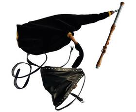 Up-cp1 Hakam Din Uilleann Pipes In D - Practice Set With 3 Key Chanter Indian Cocobolo C1