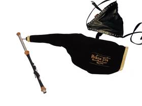 Up-cp3 Hakam Din Uilleann Pipes In D - Practice Set With 4 Key Chanter Indian Cocobolo C3