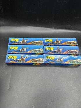24-reed Halo Lot Of 6 Harmonica 24 Reeds Holes See Pics