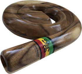 Hardwood Spiral Didgeridoo Compact Travel Didge From World Percussion Usa