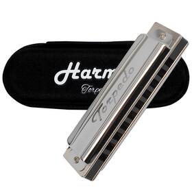 Harmo 700978500157 Torpedo Diatonic Harmonica Key Of C Mouth Organ With Overblow Setup Profess