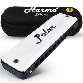 Harmo 700978500270 Polar Diatonic Harmonica Key Of B - 10 Holes 20 Notes Blues Harp Mouth