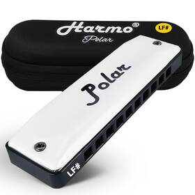 Harmo 700978501710 Polar Diatonic Harmonica Key Of Low F# - 10 Holes 20 Notes Blues Harp Mouth