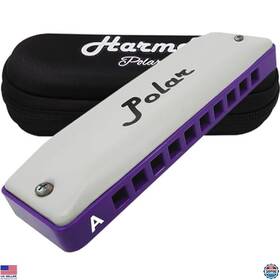 B07rjty888 Harmo Diatonic Harmonica Key Of A - Harmonic Minor Tuning Case Included All Levels