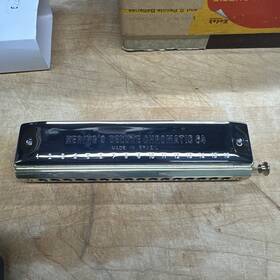 6264 Hering Herring De Luxe Chromatic Harmonica Chrome And Brass