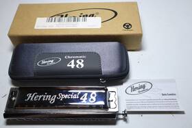 7148 Hering Nos Special 48 12 Hole Chromatic Harmonica Mib Key F Brazil New In Box