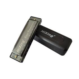Hixing 715377570260 Harmonica Blues 10 Holes Key Of C Mouth Organ For Adults Beginners