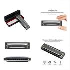 Hm001black Hsicily Diatonic Harmonicas Harmonica Standard Holes Key Of For Students