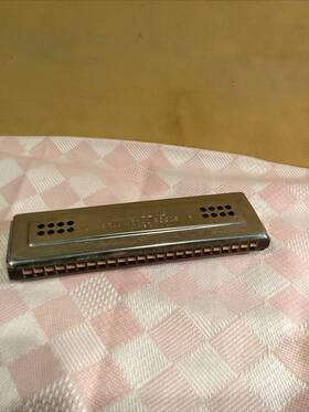Hohner 009126021230 Vintage Harmonica M Echo Bell Metal Reeds Germany Used