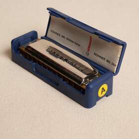 Hohner 009126099222 Blues Harp Model 532/20 Ms 10-hole Diatonic Harmonica In The Key Of A