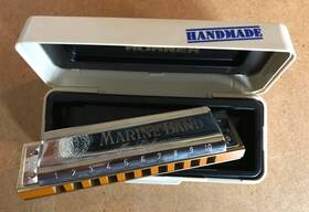 1896 Hohner 009126402176 Marine Band Model 1896/20 Harmonica Key Of F#