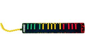 Hohner 009126728221 Airboard Rasta 32 Melodica Included Softcase