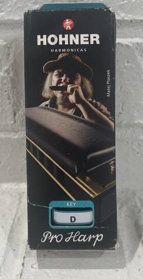 Hohner 009126994428 Harmonica Ms Series Pro Harp Black Key Of D Major
