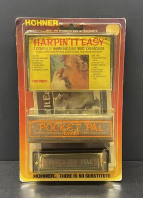 Hohner 048667001022 Vintage Pocket Pal Inch Harpinft It Easy 10 Hole Harmonica - New In Package