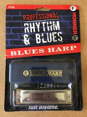 532bl-f Hohner 048667321717 Blues Harp Model 10-hole Diatonic Harmonica Key Of F