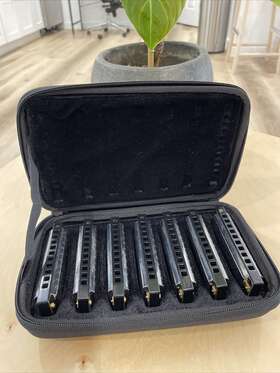 Hohner 048667325418 Blues Band 7 Key Harmonica Set
