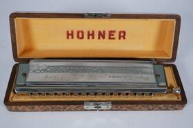 280-c Hohner 066512742418 64 Chromonica Harmonica 4 Chromatic Octaves Professional Model Case Box