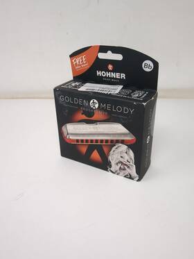 M544bx-bb Hohner 190786397040 Golden Melody Progressive Harmonica Key Of Bb Flat