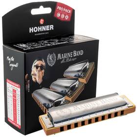Hohner 190786998872 Marine Band Harmonica - 3 Pack Keys Of C G And A
