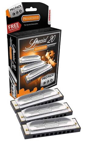 Hohner 190786999862 Special 20 Harmonica 3 Piece Pro Pack Keys Of G C A - Made In Germany