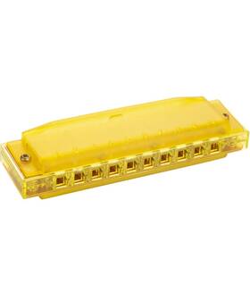 M110y Hohner 4009126737346 Harmonica Translucent Mouth Harp Yellow New In Original Packaging