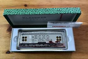 M5401 Hohner 54/64 Echo Harp B F New Old Stock Never Used Original Pack
