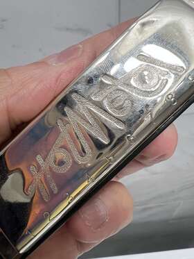 572bl-d Hohner Inch Hot Metal Harmonica Ideal For Rock And Roll