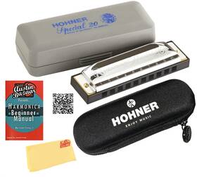Hohner 840262230162 Special 20 Harmonica - Key Of F Sharp With Zip Case