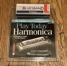000704280 Hohner 884088664435 Play Today Harmonica Kit Bluesband And Method Book Brand New